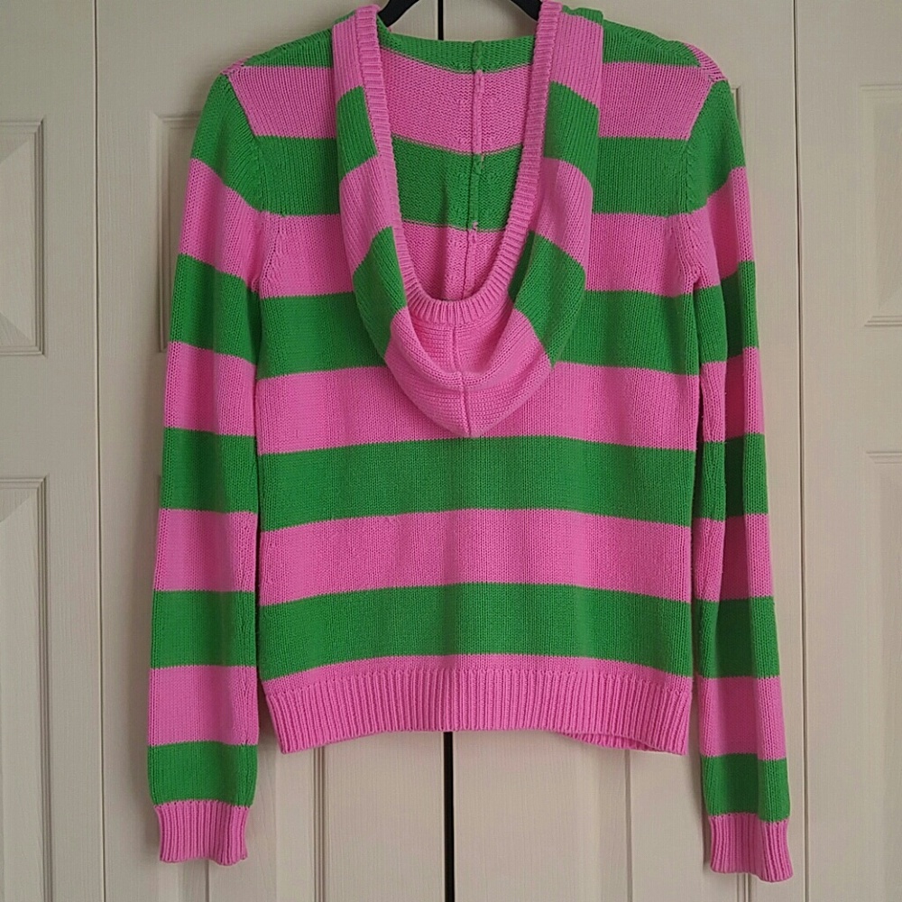 Lilly Pulitzer Striped Hooded Knit Sweater - Picture 2 of 8